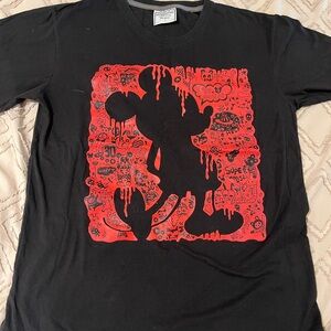Mickey  T-Shirt with Red Graphic Design